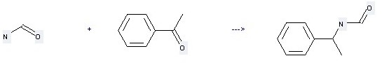N-(1-Phenylethyl)formamide can be prepared by formamide and 1-phenyl-ethanone